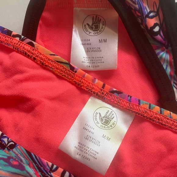 2 pcs NWT Body Glove Fly Ivy Strappy Top + Lace Hipster Bottom Butterfly Print - Picture 13 of 16